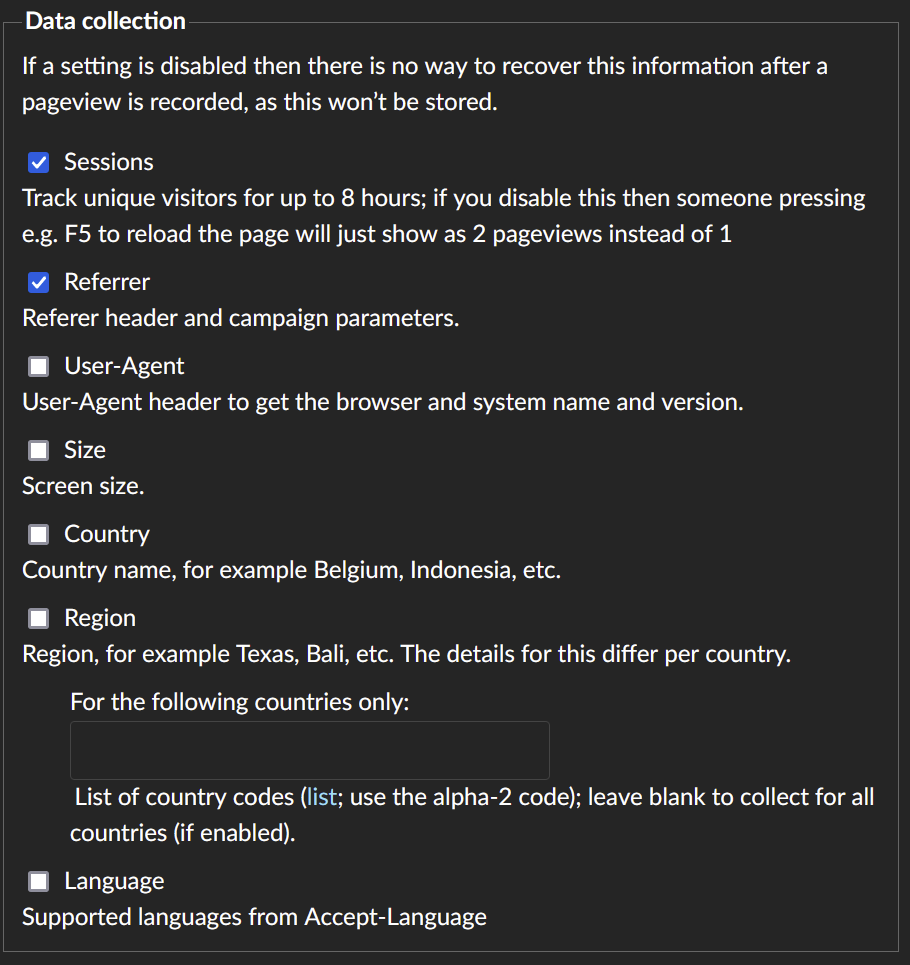 GoatCounter Analytics Configuration