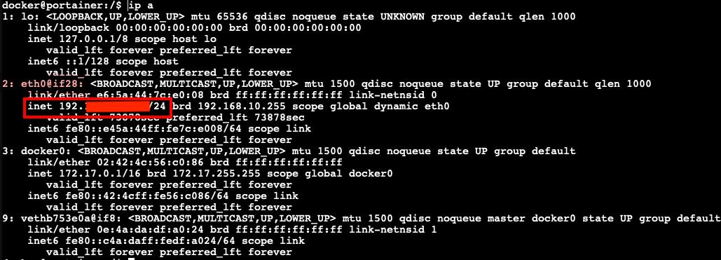 Determining LXC IP address